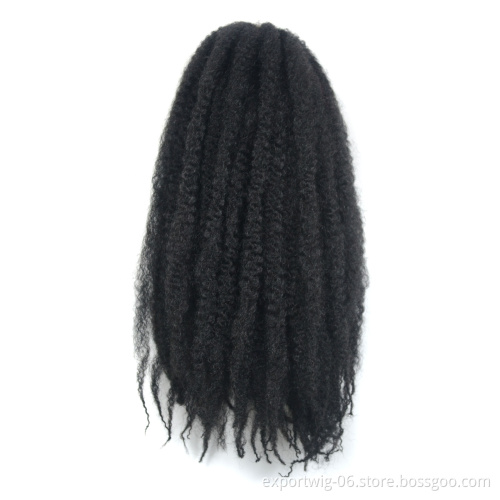 soft Answer silky afro kinky curly Nubian twist marley crochet braid hair synthetic fiber braids extension wholesale
